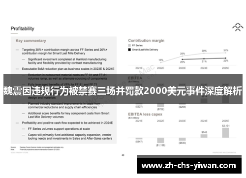 魏震因违规行为被禁赛三场并罚款2000美元事件深度解析